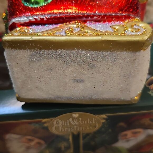 New Old World Christmas M&M Ornament Sleigh Presents - Picture 6 of 9